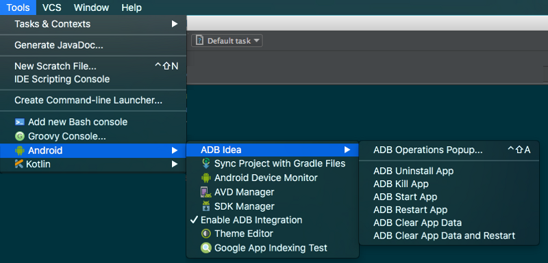 Clear the app data quickly (Android Studio protips #1)